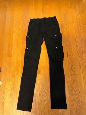 MNML Black Skinny Cargo Jeans
